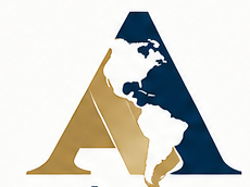 Americas map A monogram